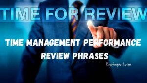 Time Management Performance Review Phrases